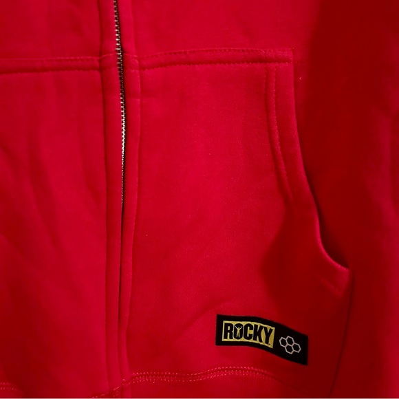 Apollo Creed Rocky Red Zip-up Hoodie Jacket - Picture 4 of 6